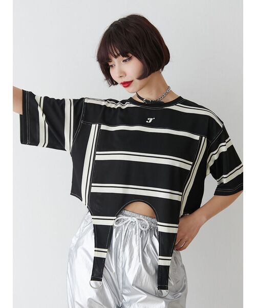 jouetie（ジュエティ） tシャツ ガーターTシャツ レディース