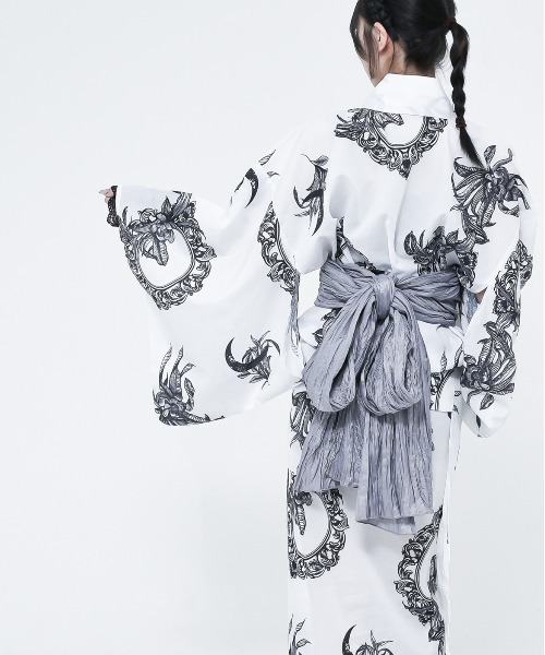 【新品未使用】REFLEM レフレム 総柄浴衣SET ブラック パープル 新品未使用】REFLEM レフレム 総柄浴衣SET ブラック パープル - メルカリ