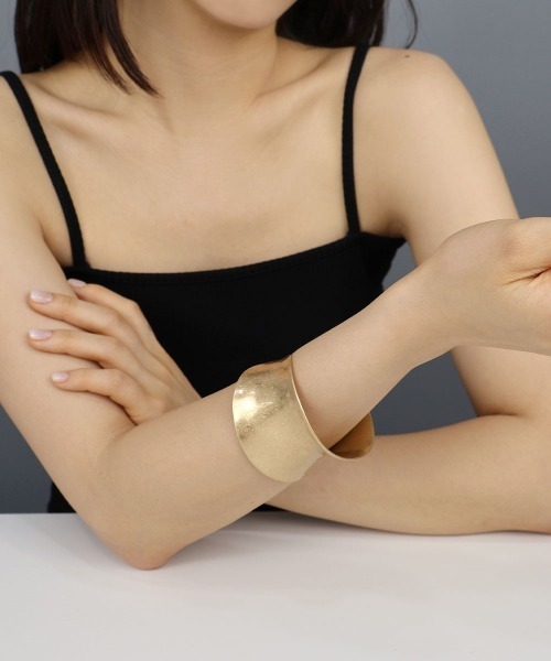 CEMO NEMO バングル 「金属アレルギー対応」 マット ワイド プレート  