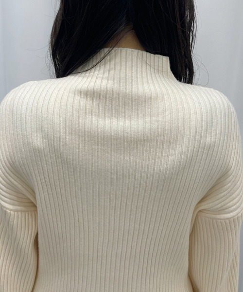 Ada. ニット セーター ボリュームスリーブ ボトルネック ニット