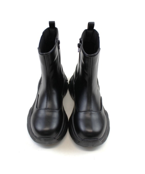 ブラック サイドゴアブーツ 厚底 厚底サイドゴアブーツ （ブラック） -YOSUKE U・S・A 公式