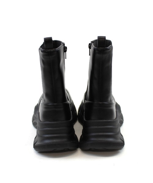 ブラック サイドゴアブーツ 厚底 厚底サイドゴアブーツ （ブラック） -YOSUKE U・S・A 公式