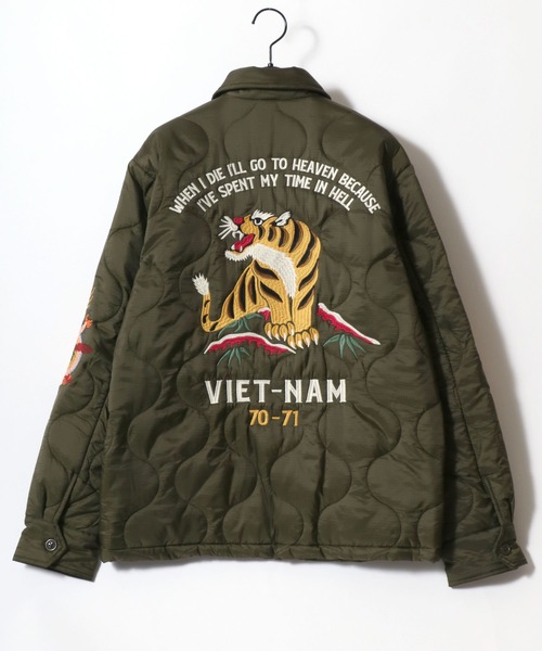 HOUSTON（ヒューストン） ミリタリージャケット モッズコート Quilting