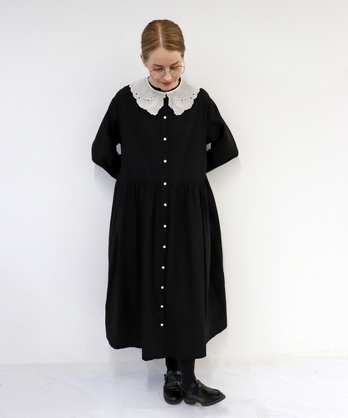 haupia（ハウピア） ワンピース クロディーヌの衿「ワンピース