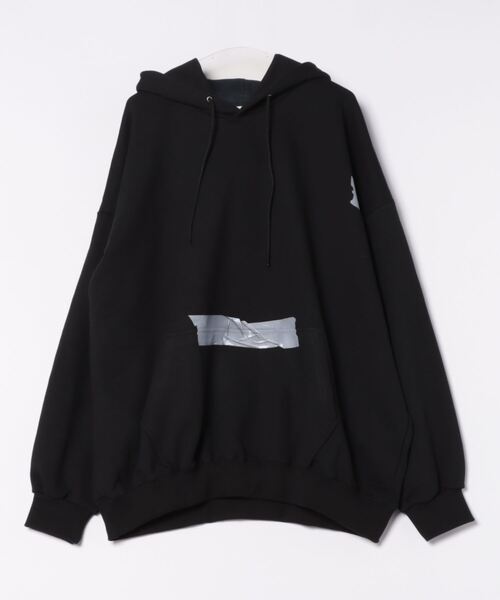 パーカー a.p.o.v. デザインプリントオーバーサイズスウェットパーカー
