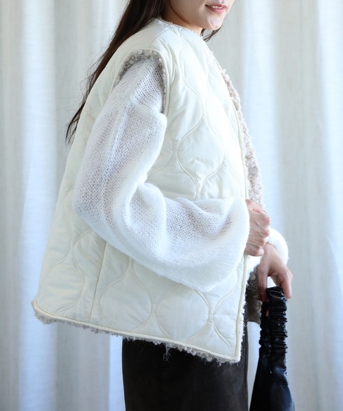 aimoha（アイモハ） ベスト ジレ -original-2WAYボアベスト (AW