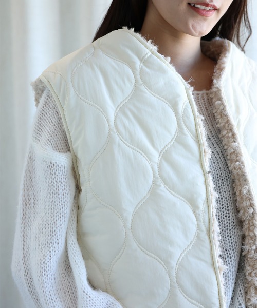 aimoha（アイモハ） ベスト ジレ -original-2WAYボアベスト (AW