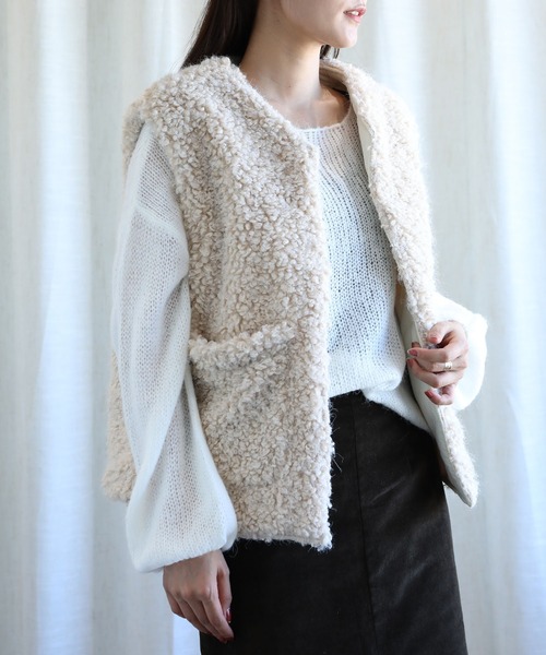 aimoha（アイモハ） ベスト ジレ -original-2WAYボアベスト (AW