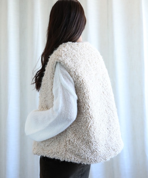 aimoha（アイモハ） ベスト ジレ -original-2WAYボアベスト