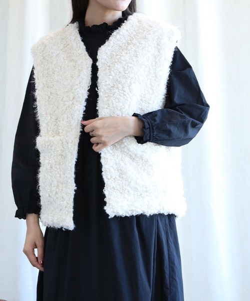 aimoha（アイモハ） ベスト ジレ -original-2WAYボアベスト (AW