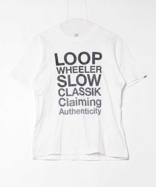 LOOPWHEELER（ループウィラー） 半袖Tシャツ S ホワイト メンズ