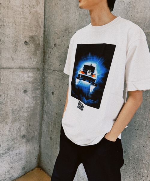 新品｜tシャツ｜バック・トゥ・ザ・フューチャー｜マーティ｜デロリアン｜L 新品 バックトゥザフューチャー マーティ デロリアン アキラ