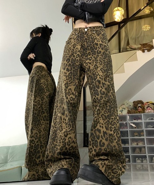 D&G ヒョウ柄ジーンズ 26/40 レオパードパターンデニムパンツ | ファッション通販サイト NUGU