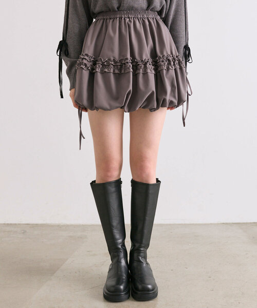 OLIVE des スカート ちびフリルバルーンミニスカート : ZOZOTOWN Yahoo  