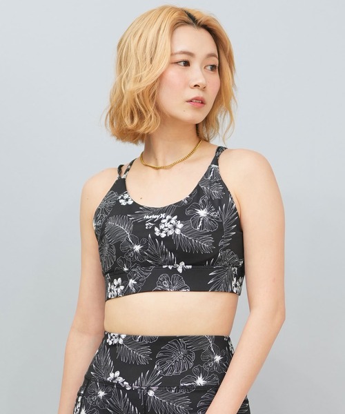 Hurley 水着 ブラトップ フィットネス 黒 Hurley （ハーレー）の「Hurley/ハーレー 水陸両用 クロスバック