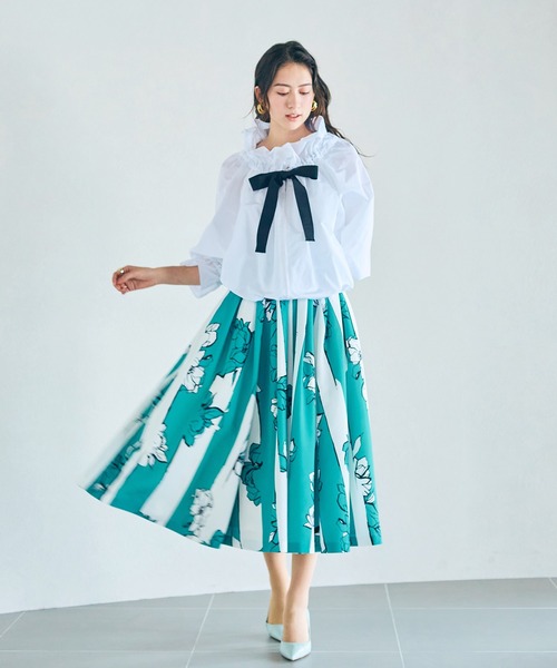 オーディア ミューズ（Audie a Muses）/ボリュームタックスカート/ Pt Audie a Muses（オーディア ミューズ） スカート ボリュームタックス