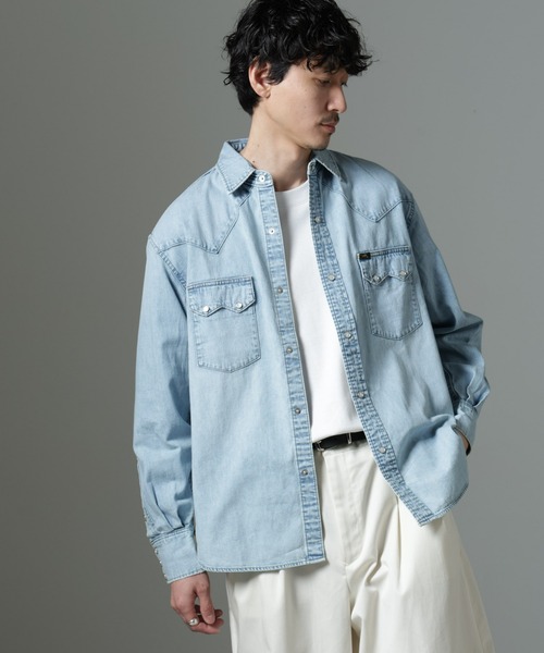 Lee（リー） シャツ Lee/別注 Lee DENIM WESTERN SHIRT メンズ