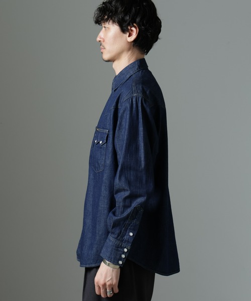 NANO universe シャツ Lee/別注 Lee DENIM WESTERN SHIRT メンズ