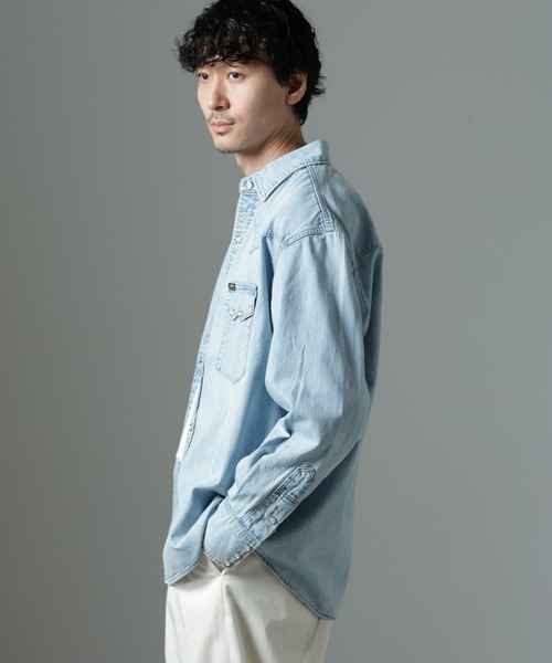 Lee（リー） シャツ Lee/別注 Lee DENIM WESTERN SHIRT メンズ