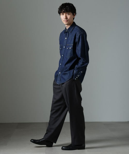 Lee（リー） シャツ Lee/別注 Lee DENIM WESTERN SHIRT メンズ