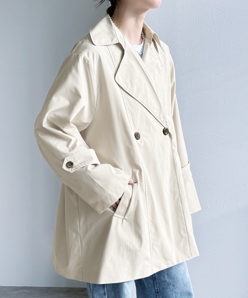 reca（レカ） トレンチコート コート キャンディ袖トレンチ風Aライン