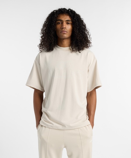 New Balance tシャツ オーバーサイズドショートスリーブTシャツ