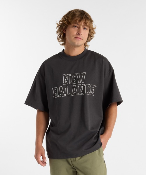 【新品】ニューバランス／シャツ New Balance tシャツ オーバーサイズドショートスリーブTシャツ