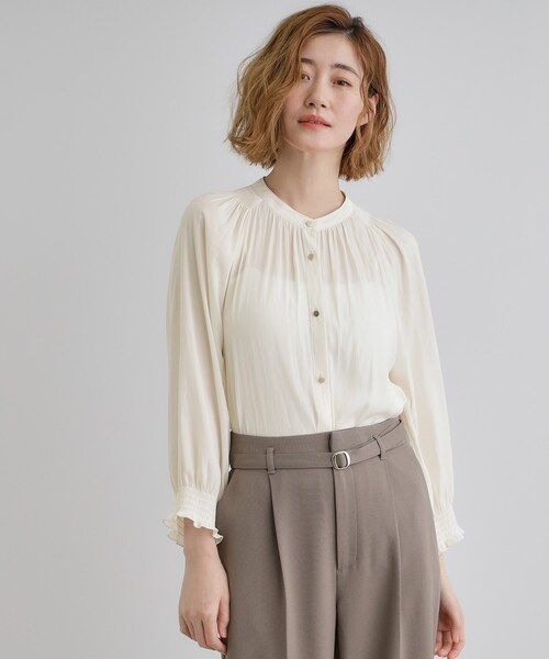 ブラウス シャツ ヴィンテージサテンブラウス レディース grove ブラウス シャツ 「デイリーから特別な日まで」華やかさを