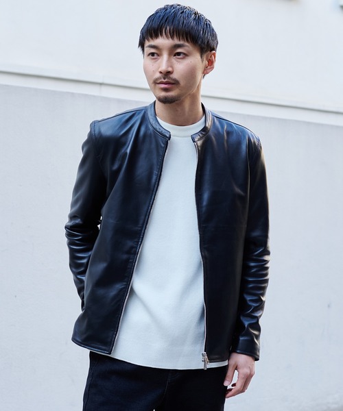 UNITED TOKYO ブルゾン アウター ラムレザーシングルジャケット