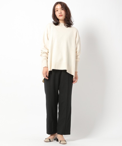 「BABYLONE」 長袖ニット 38 ネイビー レディース_画像6