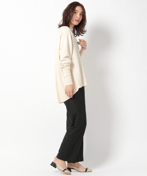 「BABYLONE」 長袖ニット 38 ネイビー レディース_画像9