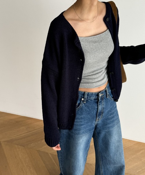 CANAL JEAN カーディガン El mar クルーネックカーディガン