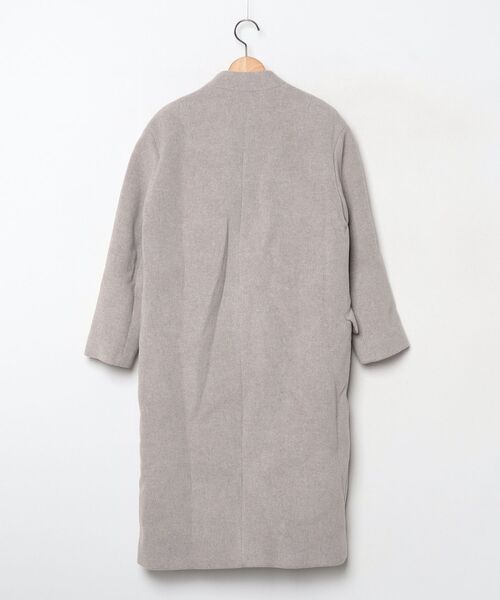 NOBLE ノーカラーコート NOBLE（ノーブル） ノーカラーコート 32 ベージュ レディース