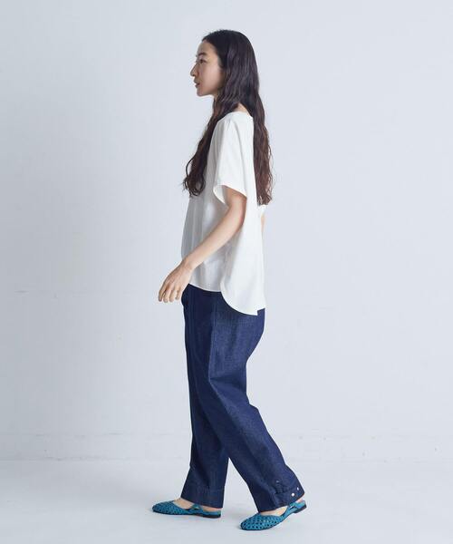 conges payes ADIEU TRISTESSE ブラウス シャツ 布帛×ジャージ
