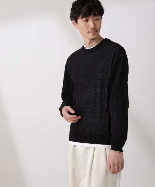 すな ESTNATION / シアークルーネックニット｜ESTNATION ONLINE STORE