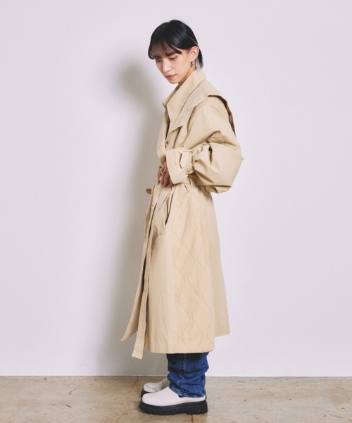 INTER FACTORY（インターファクトリー） トレンチコート FREE ベージュ
