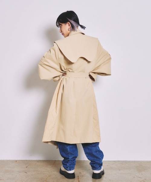 INTER FACTORY（インターファクトリー） トレンチコート FREE ベージュ