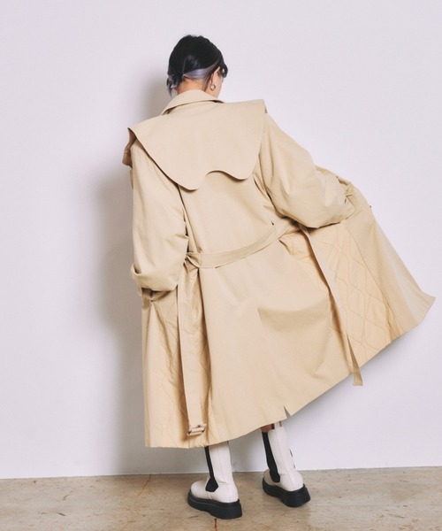 INTER FACTORY（インターファクトリー） トレンチコート FREE ベージュ