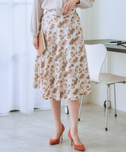 7days Life Styling スカート マーブル柄フレアスカート : ZOZOTOWN