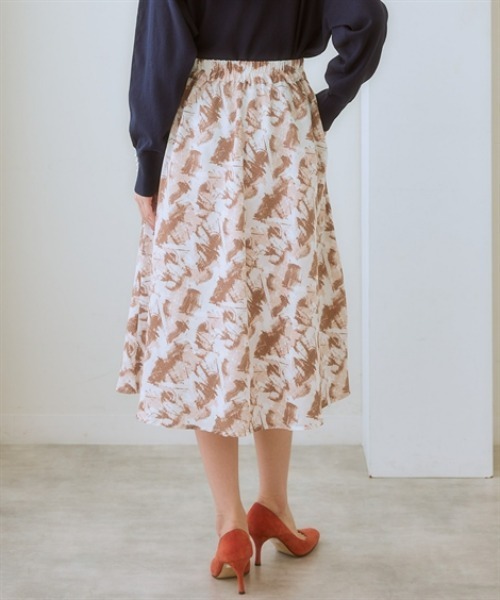 7days Life Styling スカート マーブル柄フレアスカート : ZOZOTOWN