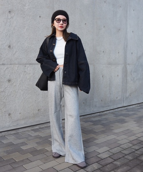 デニムジャケット gジャン raglan sleeve denim jacket /袖 ロール