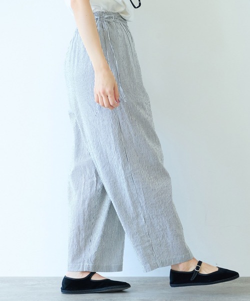 パンツ Yuuun 147_ichi_yon_nana】きれいめワイドパンツ｜小柄女性向け