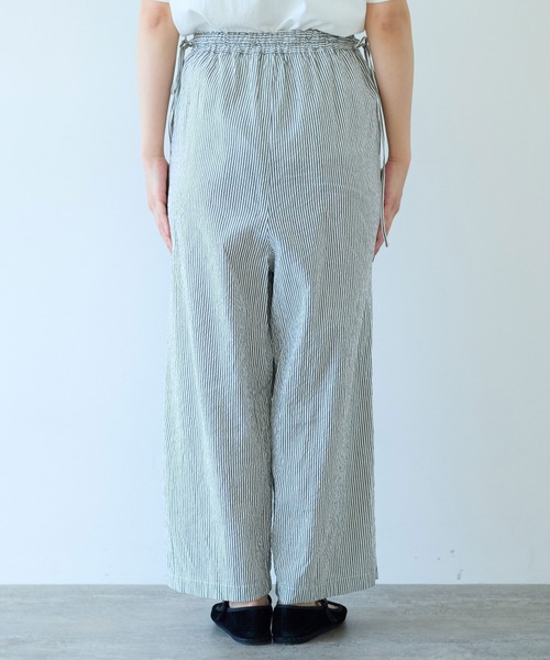 yuni パンツ stripe drawstrings レディース : ZOZOTOWN Yahoo