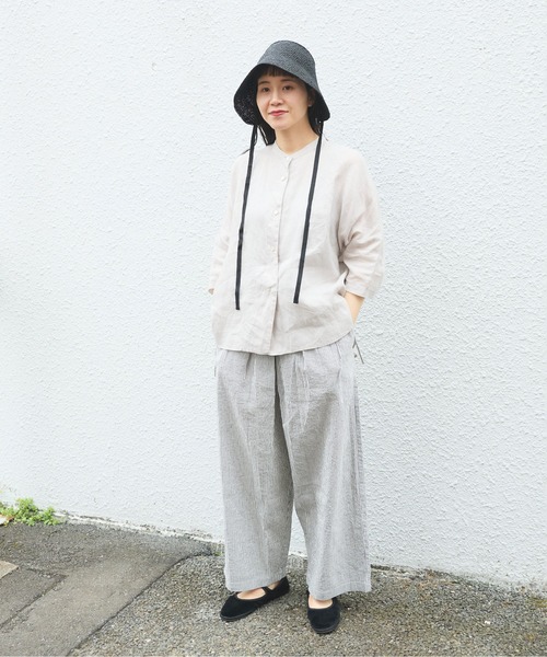 yuni パンツ stripe drawstrings レディース : ZOZOTOWN Yahoo