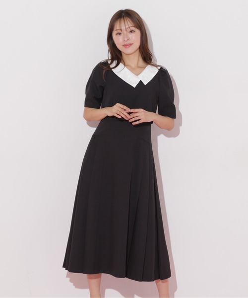 JILLSTUART ワンピース ジルバイジルスチュアート JILL by JILLSTUART バイカラー総針
