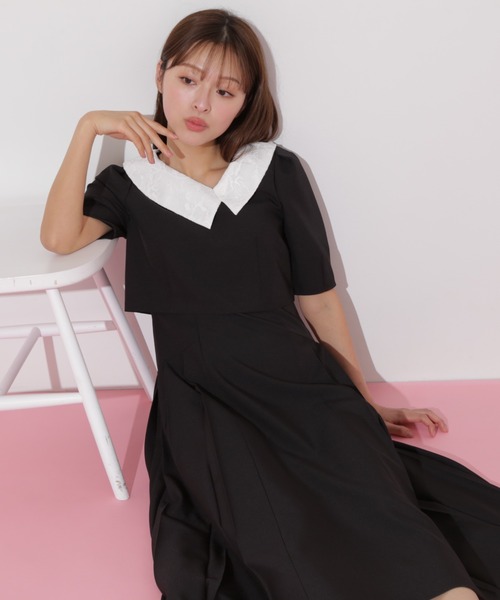 ジルスチュアート　ワンピース 楽天市場】【SALE／80%OFF】レースカラーニットドレス JILL
