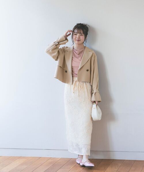 tシャツ ドレープシアーカットトップス 「低身長・小柄女性」 レディース tシャツ ドレープシアーカットトップス 「低身長・小柄女性