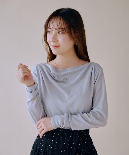tシャツ ドレープシアーカットトップス 「低身長・小柄女性」 レディース tシャツ ドレープシアーカットトップス 「低身長・小柄女性