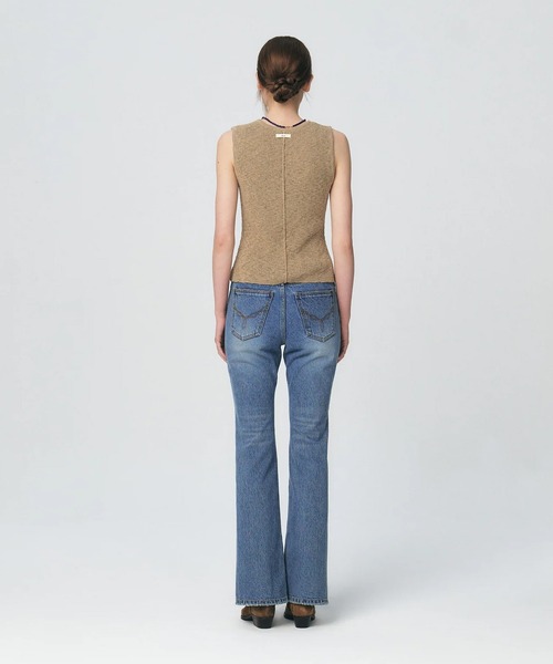 ベスト ジレ KUME/クメ Fitted Button Knitted Vest ベスト レディース KUME ベスト ジレ KUME/クメ Fitted Button Knitted Vest