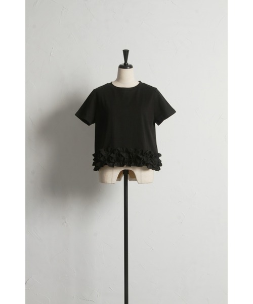 &. NOSTALGIA tシャツ 「ZOZO限定」裾フリルTシャツ（接触冷感